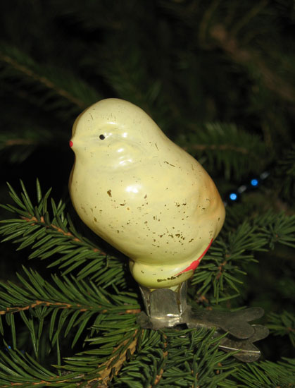 Новогодняя елочная игрушка - Цыплёнок