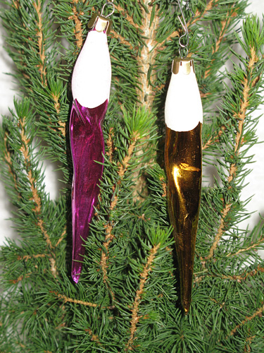 Сосульки - елочные игрушки