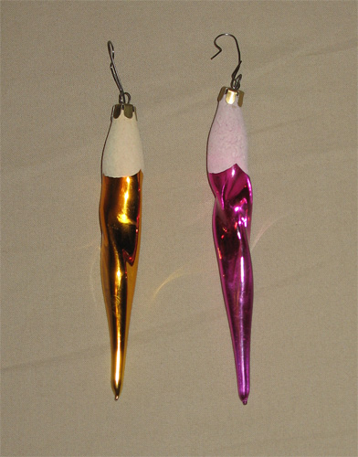 Сосульки - елочные игрушки