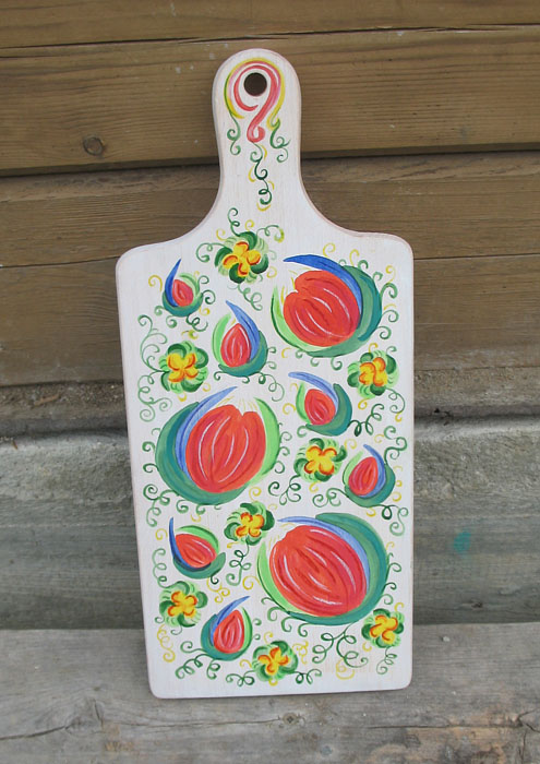   - Расписная доска «Три тюлюпана»