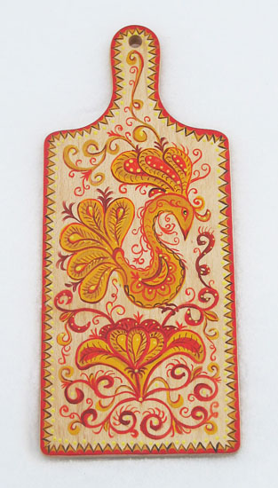 Расписная разделочная доска «Жар-птица»