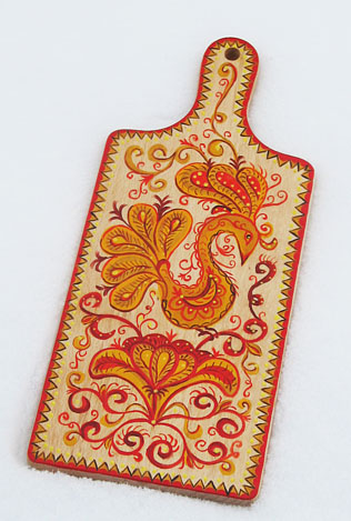 Расписная разделочная доска «Жар-птица»