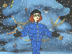 Зима в Простоквашино - кадр из мультфильма